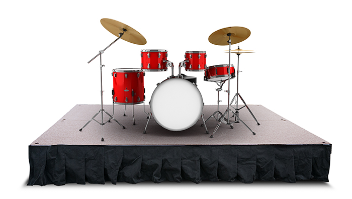 8' x 8' x (variable height) Drum Riser